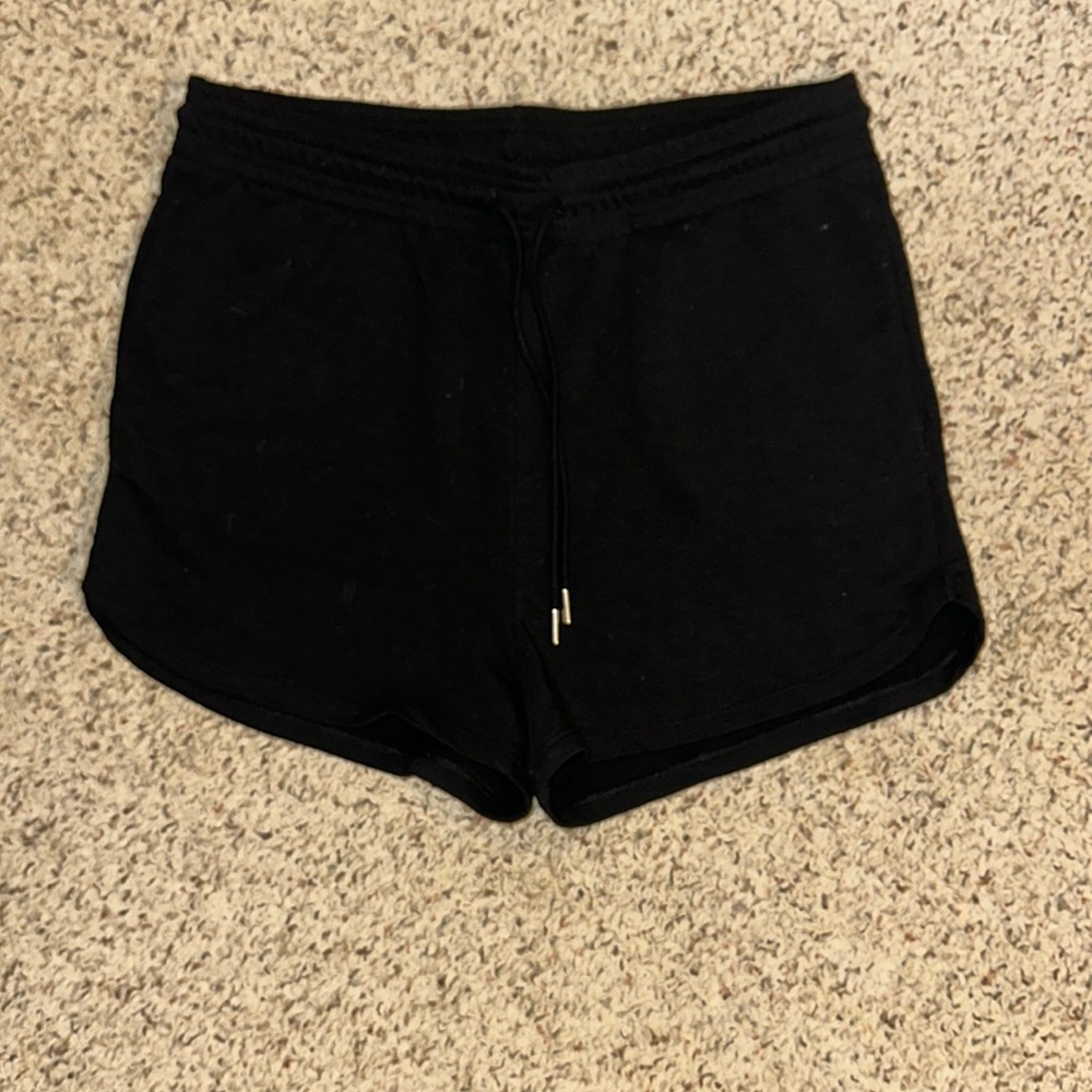 H&M size large black sweat shorts